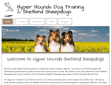 Tablet Screenshot of hyperhounds.ca